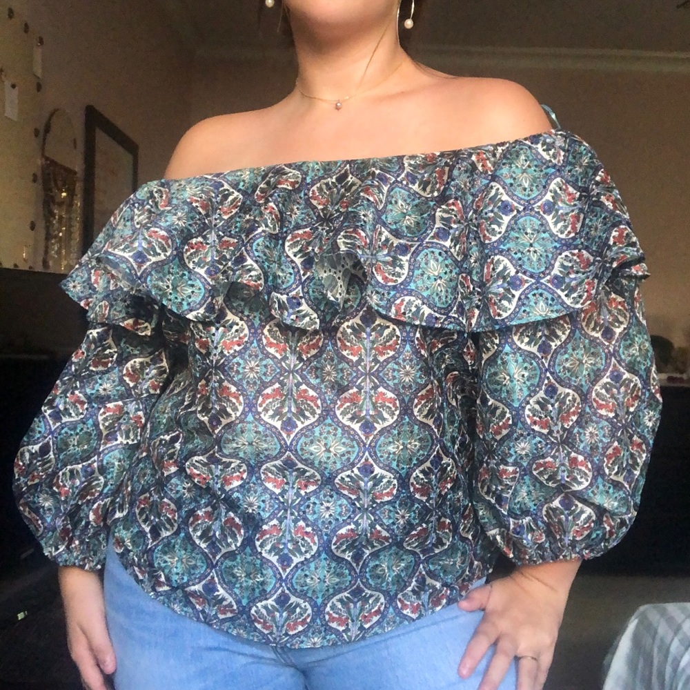 patterned blouse